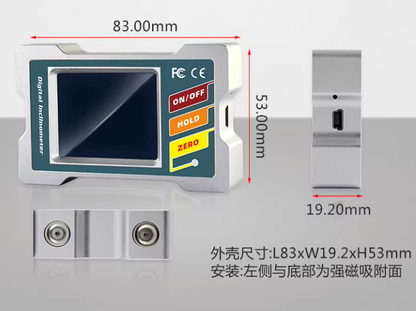 DMI420 Digital Inclinometer High Precision Angle Meter Dual Axis Magnetic Level Sensor