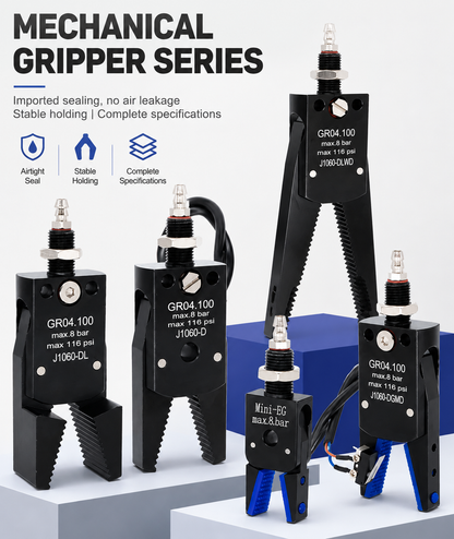 Mini Pneumatic Robotic Gripper – Industrial Mechanical Hand Clamp for Automation