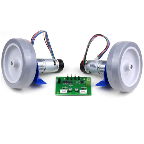 Devantech RD02 - 12V Dual Motor Robot Drive System with Encoders and MD25 Controller | Complete Robotics Drive Kit