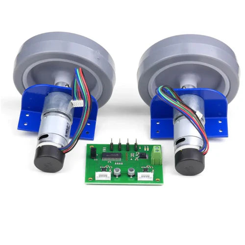 Devantech RD02 - 12V Dual Motor Robot Drive System with Encoders and MD25 Controller | Complete Robotics Drive Kit