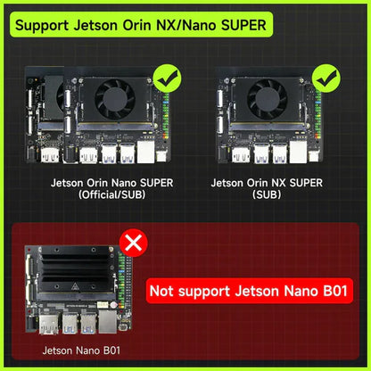 Adjustable Cooling Fan and Heat Dissipation for NVIDIA Jetson Orin Series