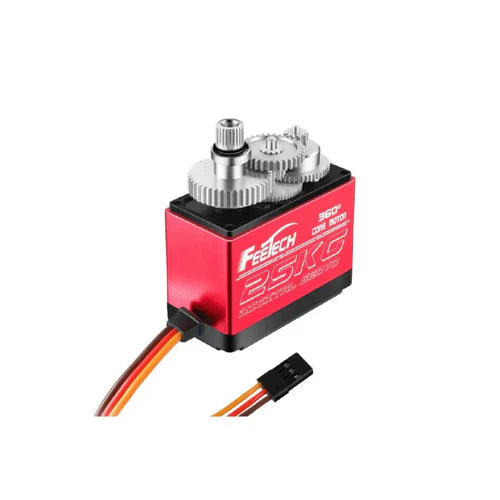 FeeTech FT6325M 360° Digital Servo 7.4V 25kg/cm – Full Rotation Steel Gear Servo with PA+Aluminum Case