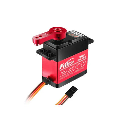 FeeTech FT6325M 360° Digital Servo 7.4V 25kg/cm – Full Rotation Steel Gear Servo with PA+Aluminum Case