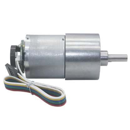 GM37 Geared Motor with Encoder – 24V, ~1000 RPM Precision Drive