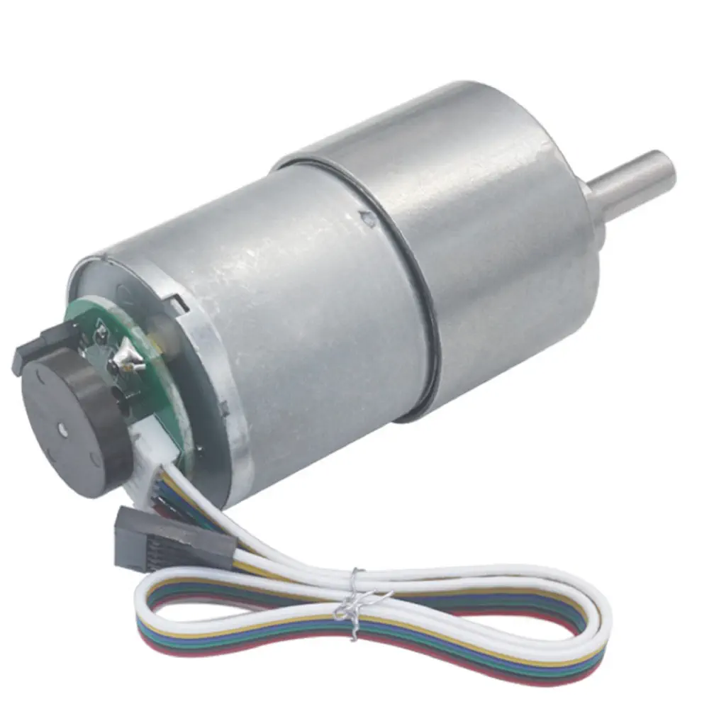GM37 Geared Motor with Encoder – 24V, ~1000 RPM Precision Drive