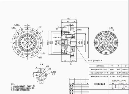 LSS Harmonic Drive Reducer for Robot Joints | High Precision Low Backlash Gearbox