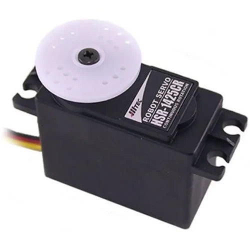 Hitec HSR-1425CR Continuous Rotation Servo – High-Performance 4.8–6V PWM Motor for Robotics & Small Wheeled Robots