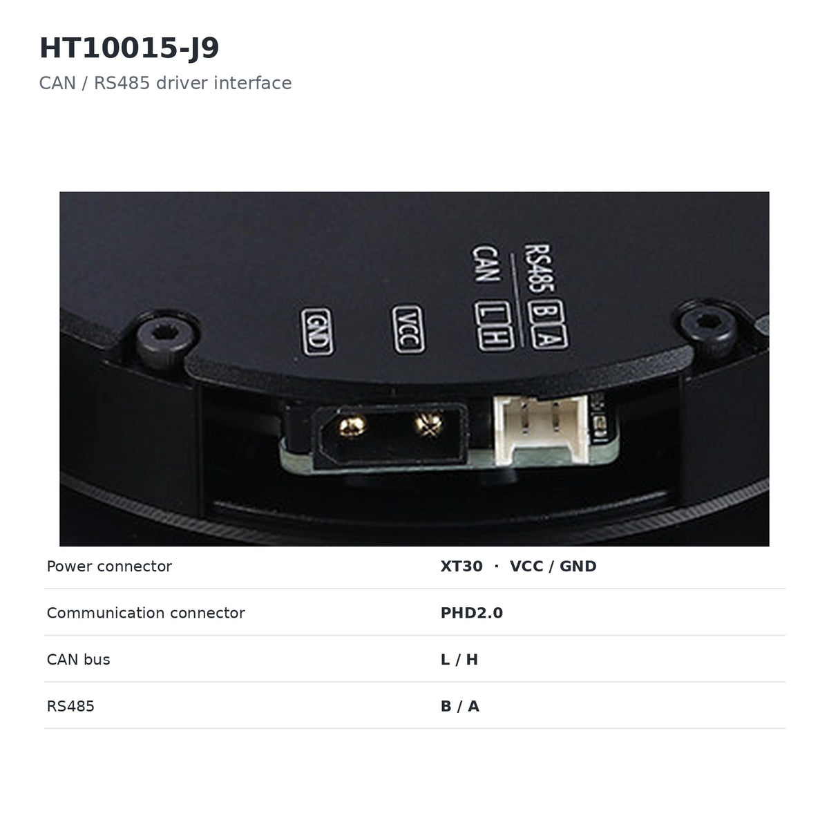 HAITAI HT10015-J9 Robot Joint Actuator 112Nm Planetary Servo Motor CAN RS485
