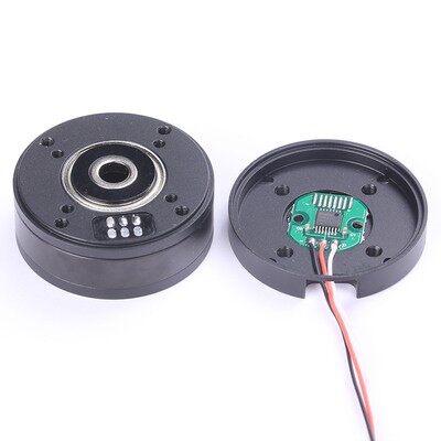 HT3505 Brushless Gimbal Motor with AS5600 Magnetic Encoder | Hollow Shaft BLDC Pan Tilt Motor 12V