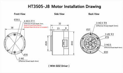 HAITAI HT6010-J8-2E Planetary Servo Joint Motor 24V/48V CAN RS485 for Humanoid Robots & Robotic Arms