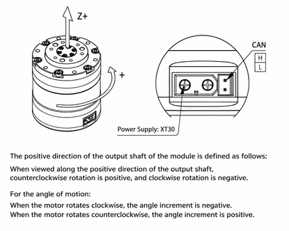 HT4310-J36-2E Robot Servo Motor 24V CAN Bus Joint Actuator for Humanoid Robot Arm