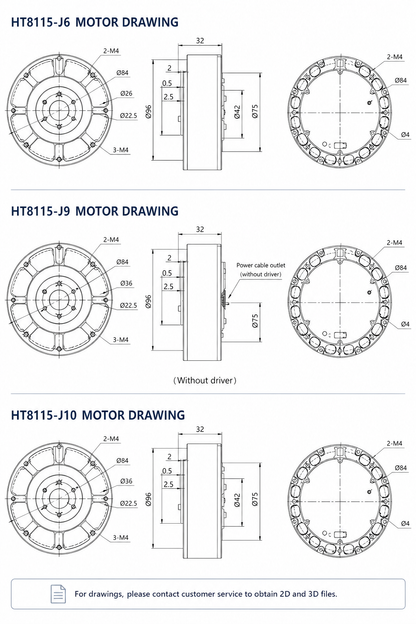 HAITAI HT8115 Robot Joint Actuator 6:1 / 9:1 Planetary Gear Servo Motor with CAN Driver for Humanoid Robots
