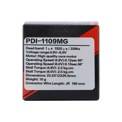 JX PDI-1109MG 9g Digital Metal Gear Servo 2.5kg High Speed 300Hz