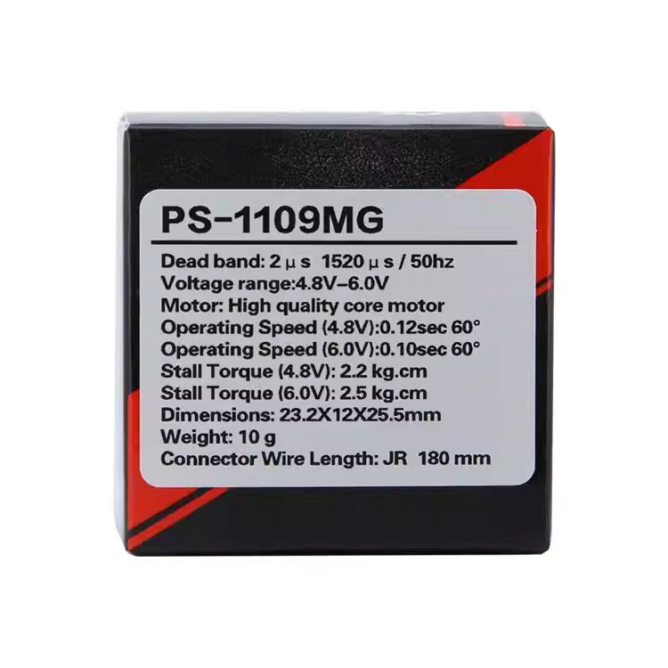 JX PS-1109MG 9g Metal Gear Servo 2.5kg High Torque PWM RC Servo JR Plug