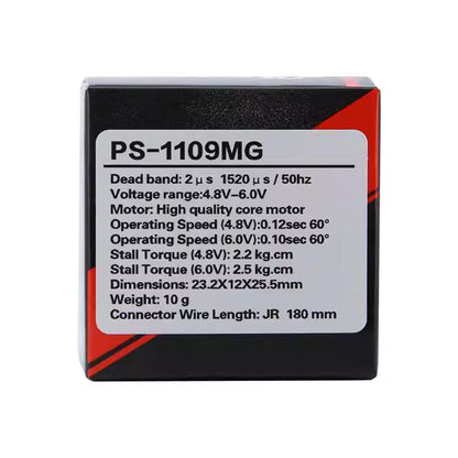 JX PS-1109MG 9g Metal Gear Servo 2.5kg High Torque PWM RC Servo JR Plug
