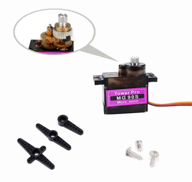 MG90S 9g Metal Gear Servo 2.2kg High Speed Micro RC Servo JR Plug