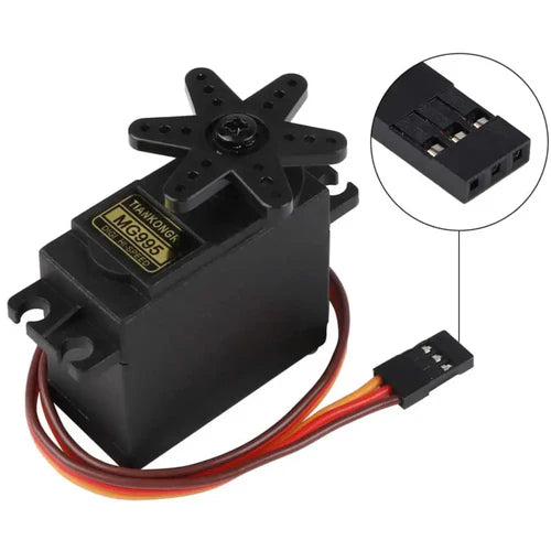 MG995 Servo Motor 20kg Metal Gear RC Servo (4-Pack) – High Torque, Precision Control, All-Metal Gears