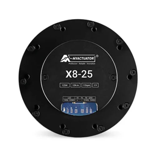 MYACTUATOR RMD X8-P9-25-C-N CAN Bus BLDC Actuator – 1:9 Planetary Reduction, 25 N·m Peak Torque, High-Efficiency Motor with MC-X-300-O Driver