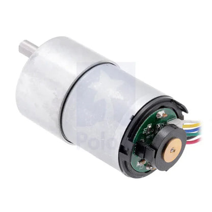 Pololu 150:1 Metal Gearmotor 37Dx73L mm with 64 CPR Encoder & Helical Pinion – High-Torque 12V DC Motor