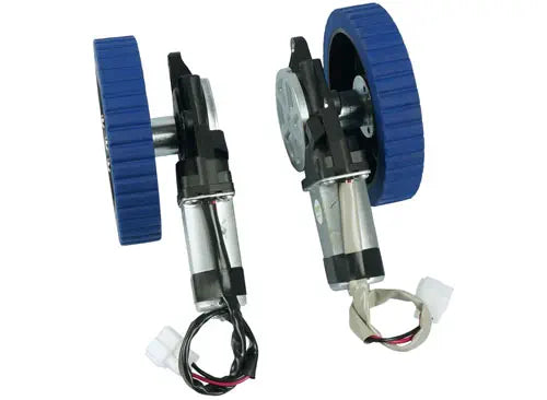 Cytron Power Window Motors with 5" Wheels (Pair) – 12V High Torque Drive for Mobile & Combat Robots
