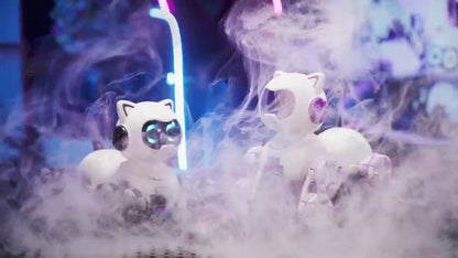 Smart Eight-Wheeled Robotic Cat – Interactive Mechanical Pet Toy with Remote Control