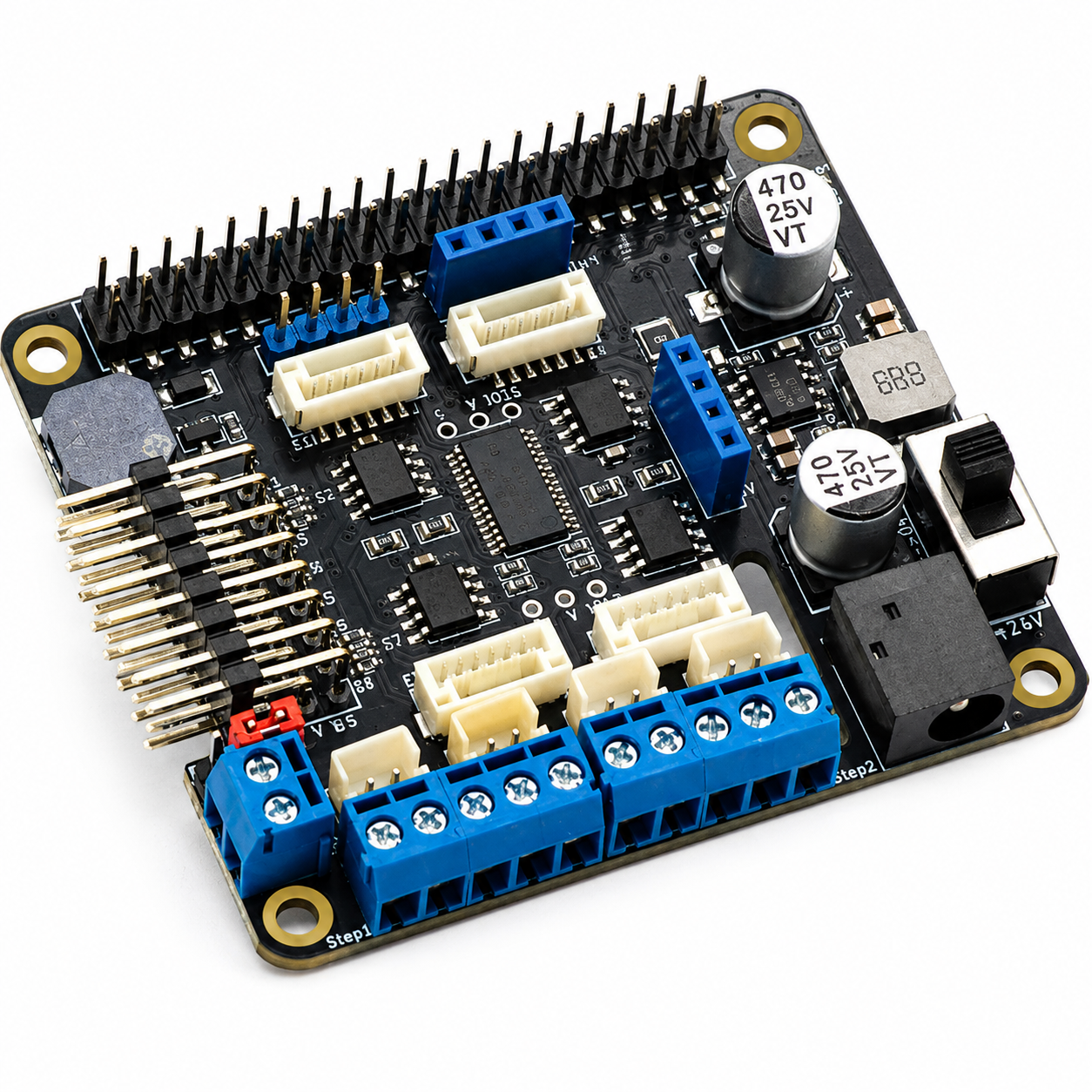 Raspberry Pi Multi-Function Motor Driver Control Board for Raspberry Pi 4B 3B+ DC Stepper Servo Motor Control
