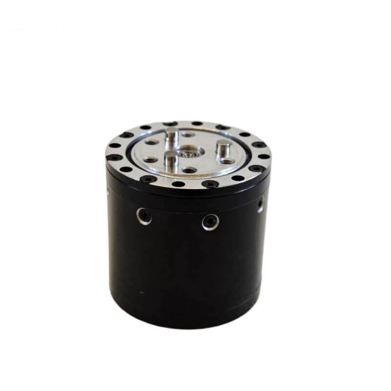 ROBSTRIDE 05 Motor angled top view showing circular mounting plate with bolt holes