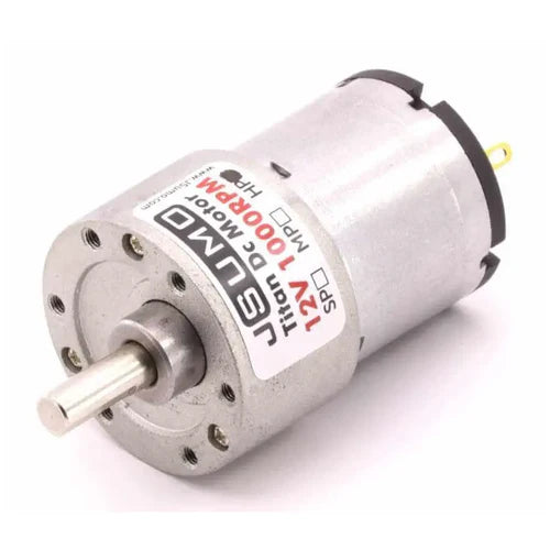 Titan DC Gearhead Motor 12V 1000 RPM HP – High-Performance Metal Gear Motor