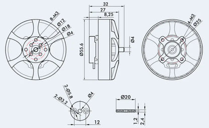 TMotor MN5008 KV170 UAV Brushless Motor Antigravity – High Efficiency, 4.2kg Thrust, IP35 Rated