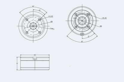 GM Series Hollow Shaft Brushless DC Gimbal Motor Low Speed High Torque Outer Rotor Motor for Robotic Arm Joint